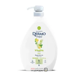 شامپو بدن آبرسان لیمویی درمومد Dermomed مدل lime Vitalita حجم 1 لیتری
